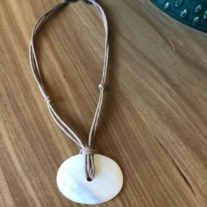 Shell choker style necklace